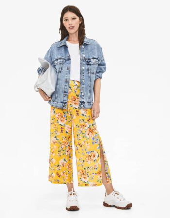 Pantalon bershka floral print