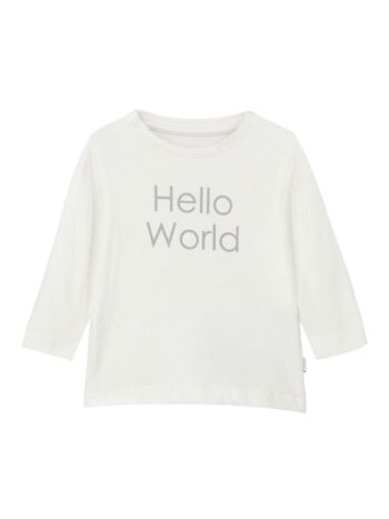 t-shirt imprimée hello world blanc name it